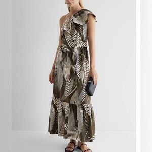 EXPRESS - ONE SHOULDER MAXI DRESS